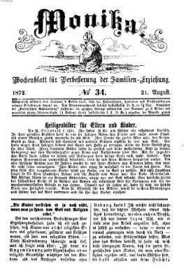 Katholische Schulzeitung (Bayerische Schulzeitung) Mittwoch 21. August 1872