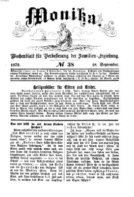 Katholische Schulzeitung (Bayerische Schulzeitung) Mittwoch 18. September 1872