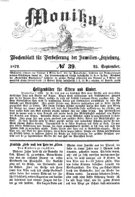 Katholische Schulzeitung (Bayerische Schulzeitung) Mittwoch 25. September 1872