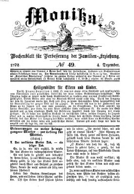 Katholische Schulzeitung (Bayerische Schulzeitung) Mittwoch 4. Dezember 1872