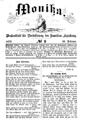 Katholische Schulzeitung (Bayerische Schulzeitung) Mittwoch 26. Februar 1873