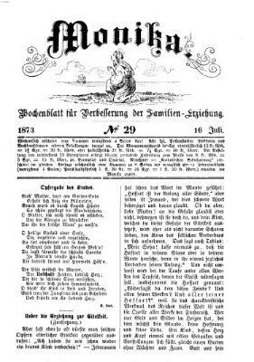 Katholische Schulzeitung (Bayerische Schulzeitung) Mittwoch 16. Juli 1873