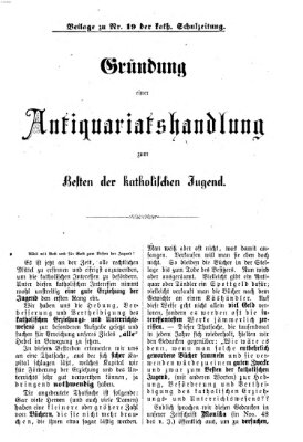 Katholische Schulzeitung (Bayerische Schulzeitung) Mittwoch 7. Mai 1873