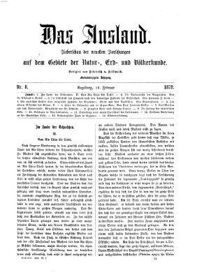 Das Ausland Montag 19. Februar 1872