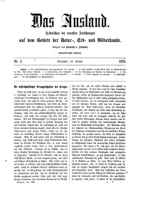 Das Ausland Montag 20. Januar 1873