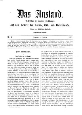 Das Ausland Montag 3. Februar 1873