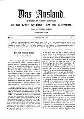 Das Ausland Montag 16. Juni 1873