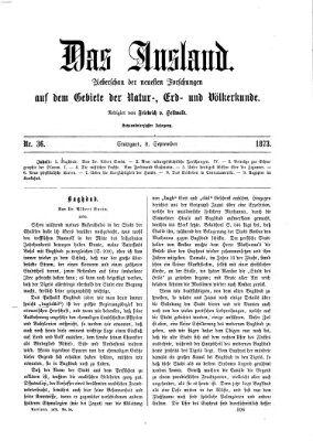 Das Ausland Montag 8. September 1873