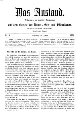 Das Ausland Montag 30. Januar 1871