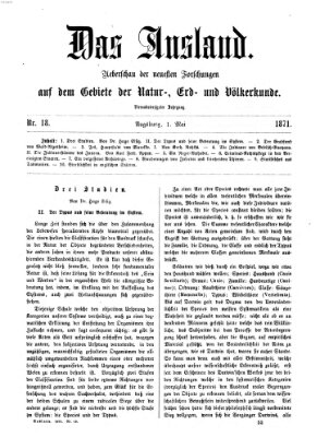 Das Ausland Montag 1. Mai 1871