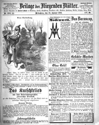 Fliegende Blätter Samstag 20. Januar 1872