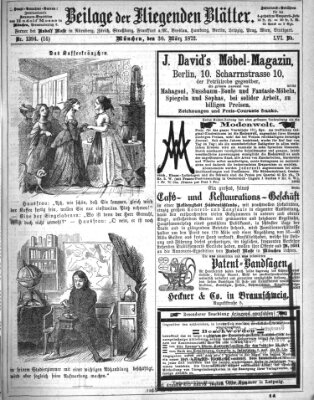 Fliegende Blätter Samstag 30. März 1872