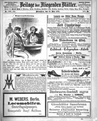 Fliegende Blätter Samstag 18. Mai 1872