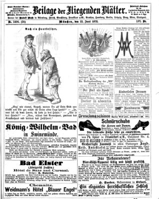 Fliegende Blätter Samstag 22. Juni 1872