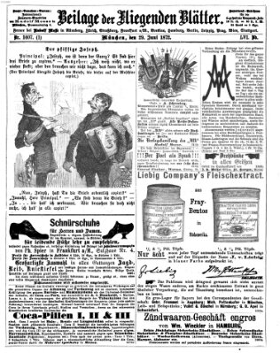 Fliegende Blätter Samstag 29. Juni 1872