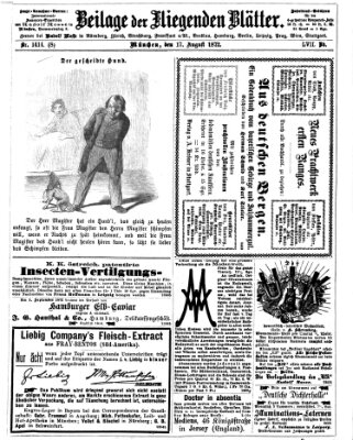 Fliegende Blätter Samstag 17. August 1872