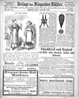 Fliegende Blätter Samstag 7. September 1872