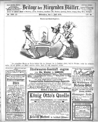 Fliegende Blätter Samstag 5. Juli 1873