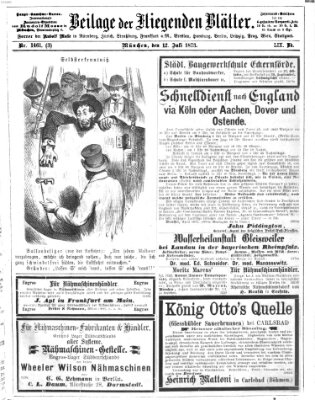 Fliegende Blätter Samstag 12. Juli 1873