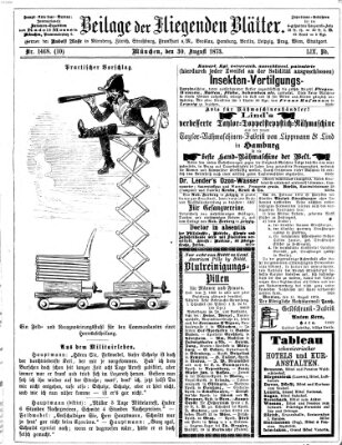 Fliegende Blätter Samstag 30. August 1873