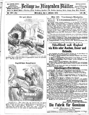 Fliegende Blätter Samstag 4. Oktober 1873