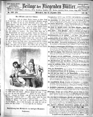 Fliegende Blätter Samstag 13. Dezember 1873