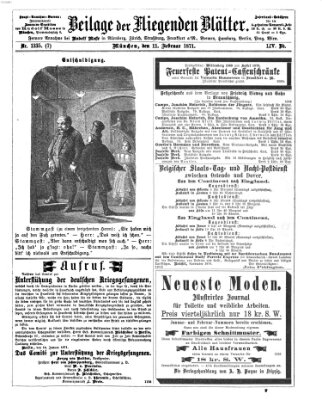 Fliegende Blätter Samstag 11. Februar 1871