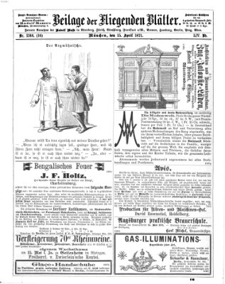 Fliegende Blätter Samstag 15. April 1871