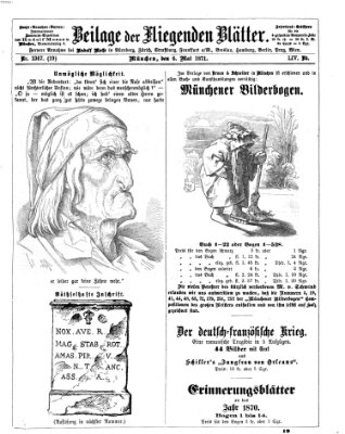 Fliegende Blätter Samstag 6. Mai 1871