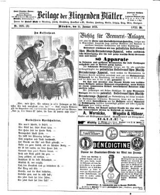 Fliegende Blätter Samstag 11. Januar 1873