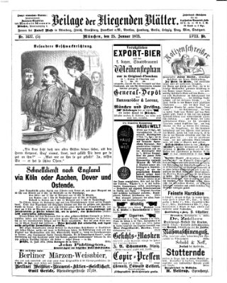 Fliegende Blätter Samstag 25. Januar 1873