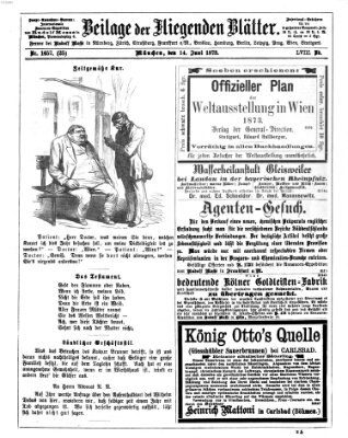 Fliegende Blätter Samstag 14. Juni 1873