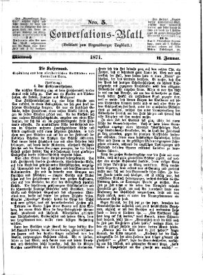 Regensburger Conversations-Blatt (Regensburger Tagblatt) Mittwoch 11. Januar 1871