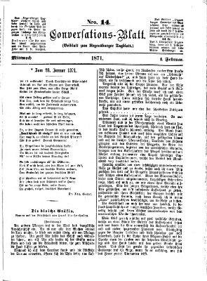 Regensburger Conversations-Blatt (Regensburger Tagblatt) Mittwoch 1. Februar 1871