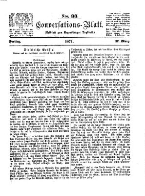 Regensburger Conversations-Blatt (Regensburger Tagblatt) Freitag 17. März 1871