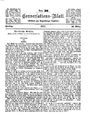 Regensburger Conversations-Blatt (Regensburger Tagblatt) Freitag 24. März 1871