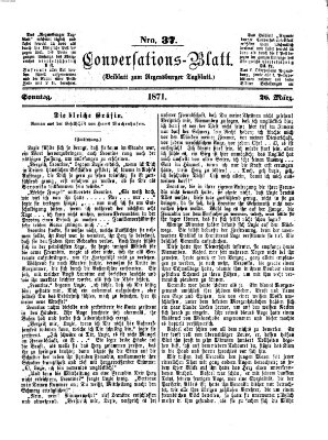 Regensburger Conversations-Blatt (Regensburger Tagblatt) Sonntag 26. März 1871