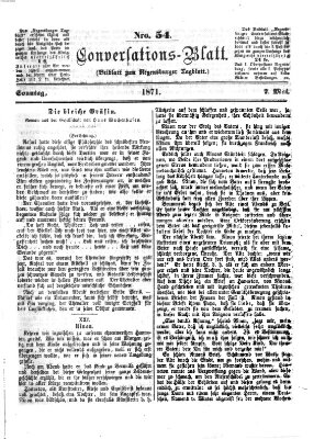 Regensburger Conversations-Blatt (Regensburger Tagblatt) Sonntag 7. Mai 1871