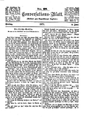 Regensburger Conversations-Blatt (Regensburger Tagblatt) Freitag 9. Juni 1871