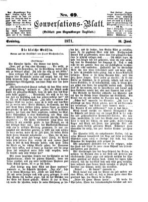 Regensburger Conversations-Blatt (Regensburger Tagblatt) Sonntag 11. Juni 1871