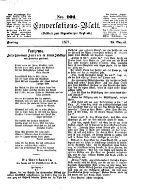 Regensburger Conversations-Blatt (Regensburger Tagblatt) Freitag 25. August 1871