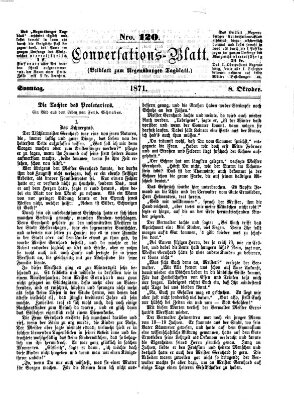 Regensburger Conversations-Blatt (Regensburger Tagblatt) Sonntag 8. Oktober 1871