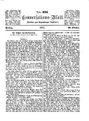 Regensburger Conversations-Blatt (Regensburger Tagblatt) Freitag 20. Oktober 1871