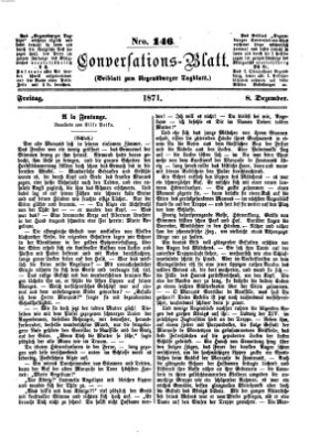 Regensburger Conversations-Blatt (Regensburger Tagblatt) Freitag 8. Dezember 1871