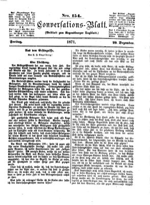 Regensburger Conversations-Blatt (Regensburger Tagblatt) Freitag 29. Dezember 1871