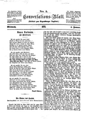 Regensburger Conversations-Blatt (Regensburger Tagblatt) Mittwoch 3. Januar 1872