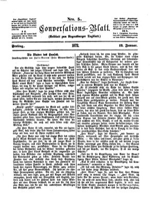 Regensburger Conversations-Blatt (Regensburger Tagblatt) Freitag 12. Januar 1872