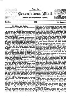 Regensburger Conversations-Blatt (Regensburger Tagblatt) Freitag 19. Januar 1872