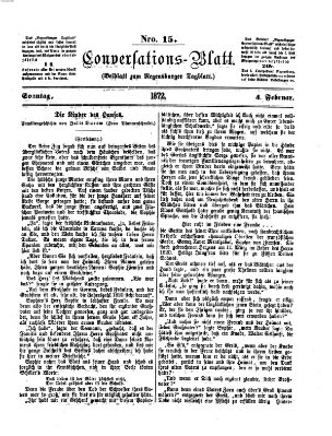 Regensburger Conversations-Blatt (Regensburger Tagblatt) Sonntag 4. Februar 1872