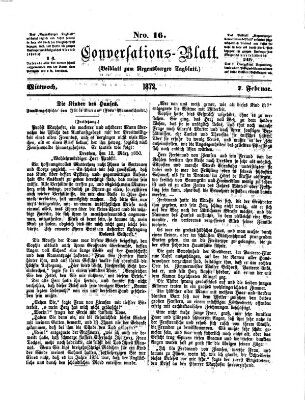 Regensburger Conversations-Blatt (Regensburger Tagblatt) Mittwoch 7. Februar 1872